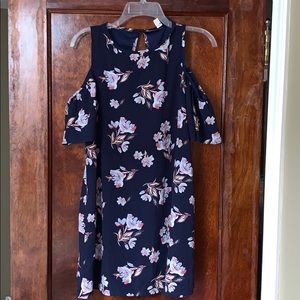 Open Shoulder Floral Dress